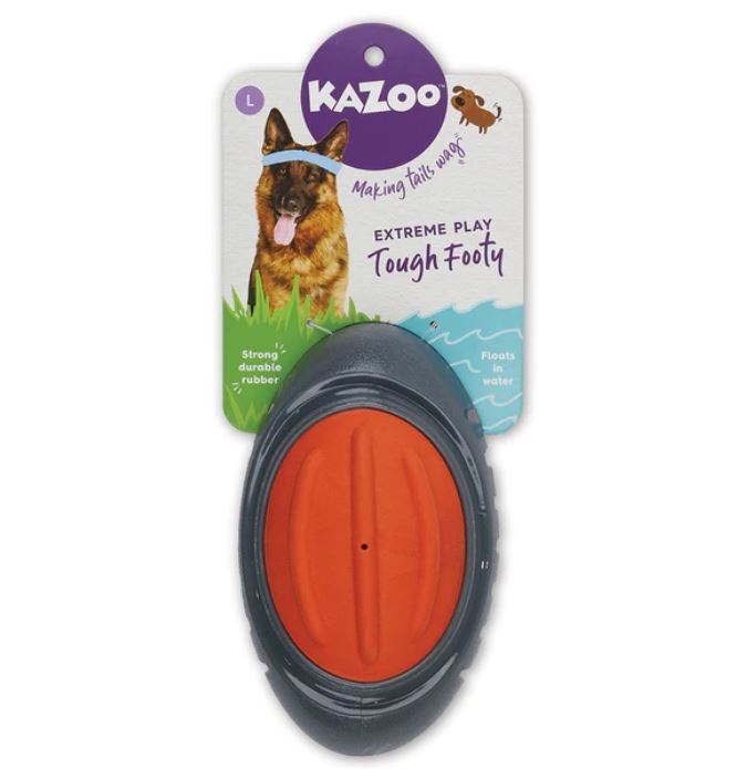 Kazoo Dog Toy Extreme Play Tough Footy Large