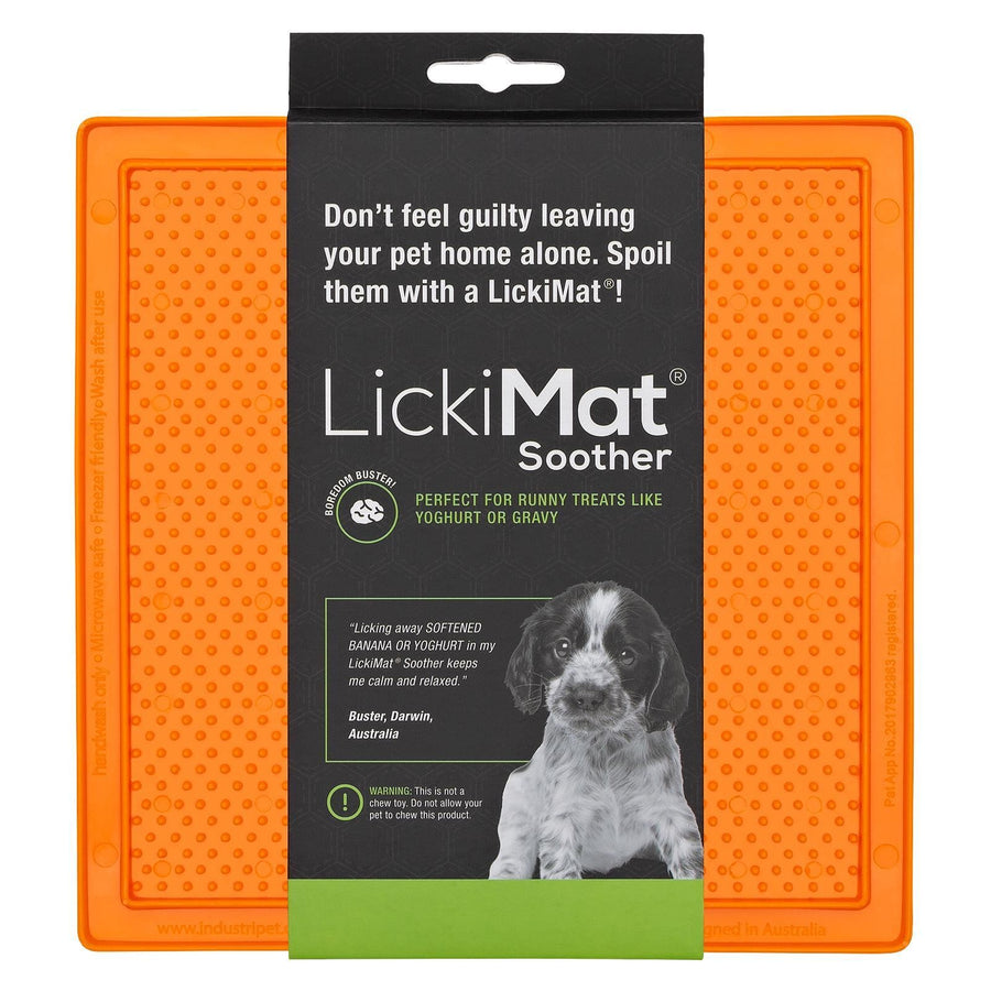 Lickimat Tuff Soother Licking Mat Orange