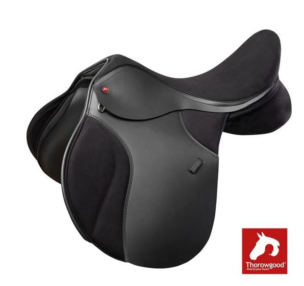 Thorowgood T4 All Purpose Compact Saddle High Wither Black 17.0"