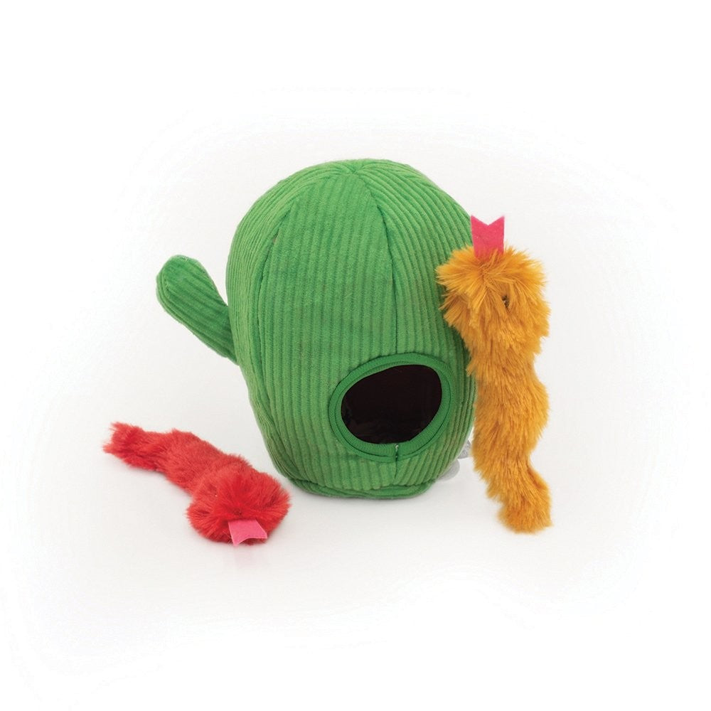 Cat Toy Zippy Claws Burrow Snakes In Cactus 20cm X 10cm X 10cm