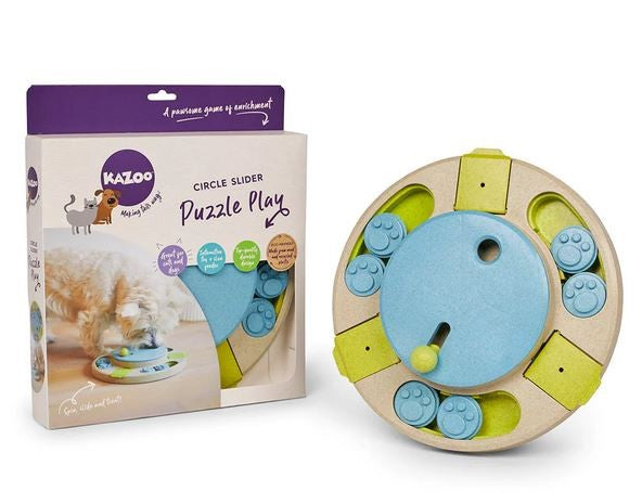 Kazoo Dog Toy Interactive Puzzle Play Circle Slider