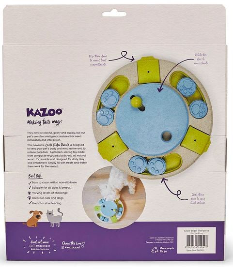 Kazoo Dog Toy Interactive Puzzle Play Circle Slider