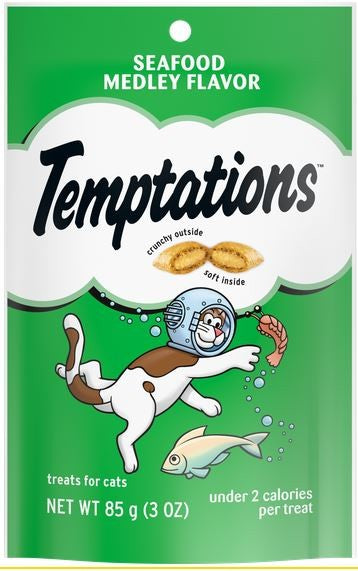 Treat Cat Temptations Snacks Seafood Medley 85gm-Temptations-Ascot Saddlery