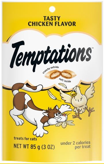 Treat Cat Temptations Snacks Tasty Chicken 85gm-Temptations-Ascot Saddlery