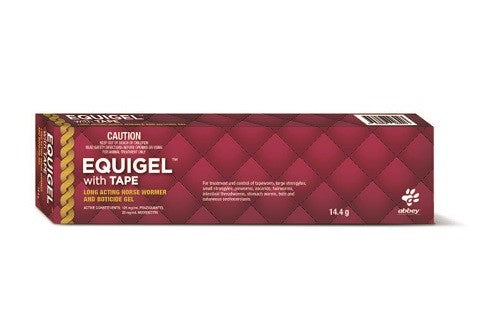 Abbey Labs Equigel Wormer & Boticide & Tapeworm 14.4gm