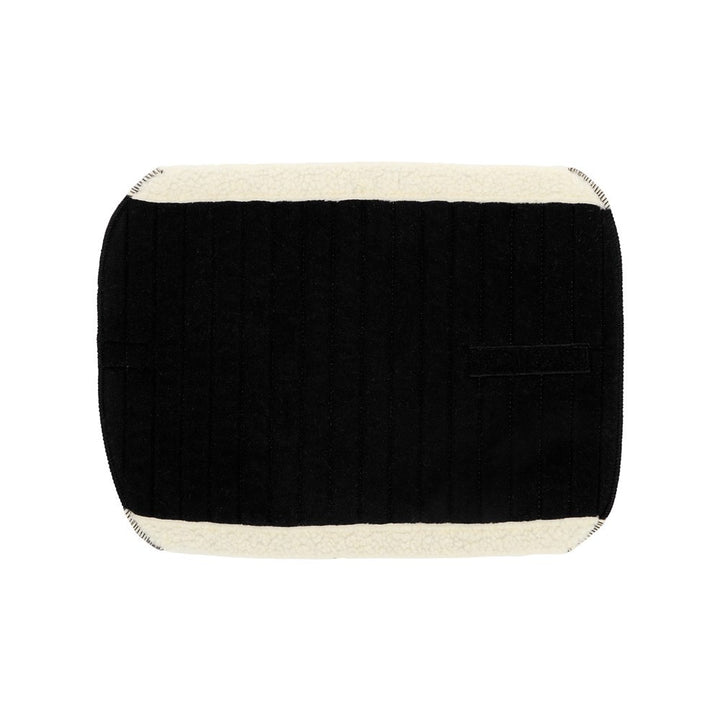 Bandage Pads Faux Sheepskin Trim Pair Showmaster Black