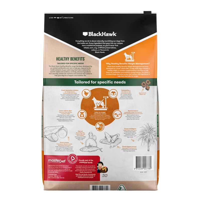 Blackhawk Dog Healthy Benefits Weight Management 10kg
