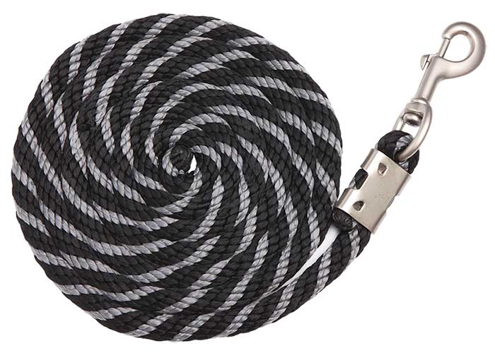 Lead Braided 2.5mt Black & Grey