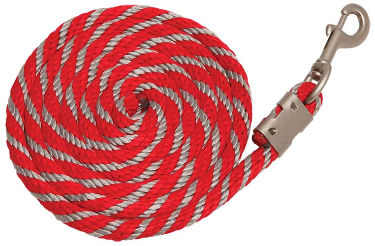 Lead Braided 2.5mt Red & Grey
