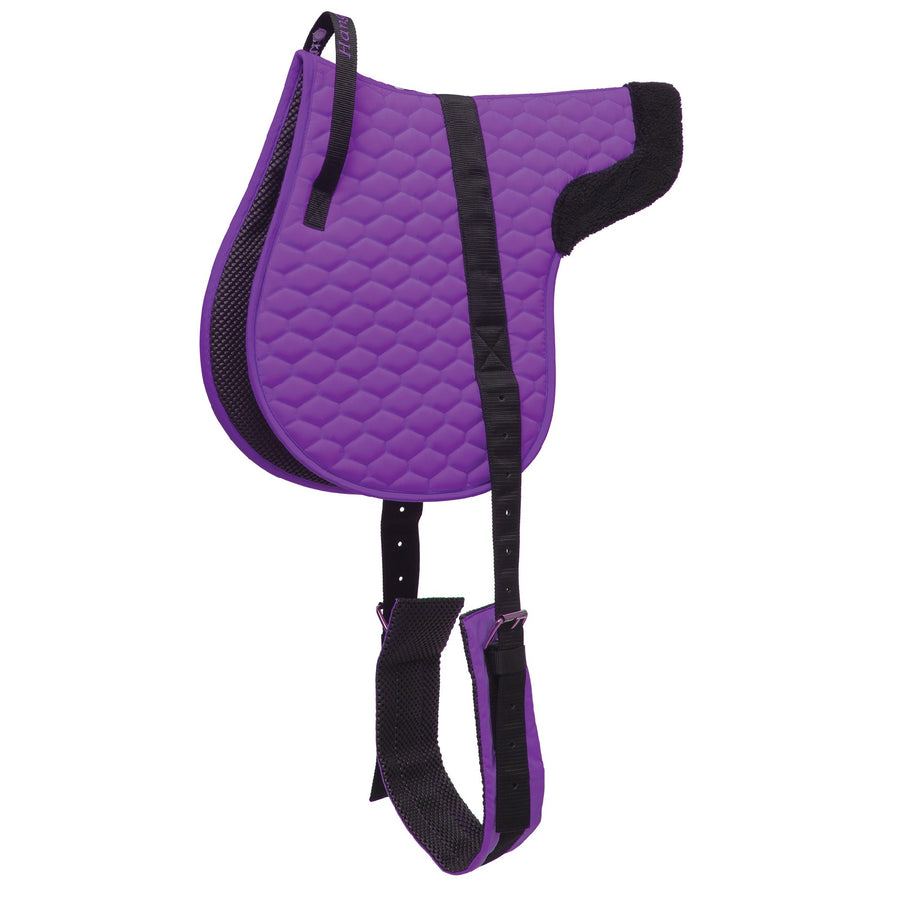Bare Back Pad Shaped Purple & Black