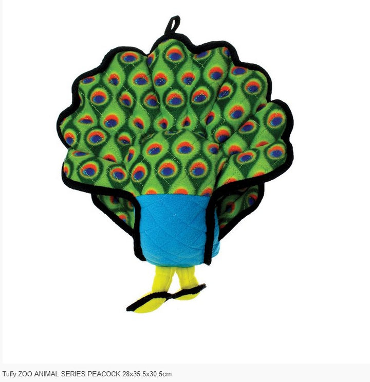 Tuffy Dog Toy Peacock 28cm Tuffscale 8