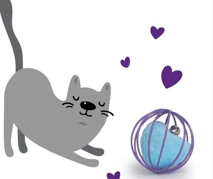 Cat Toy Kazoo Jingle Chase Ball