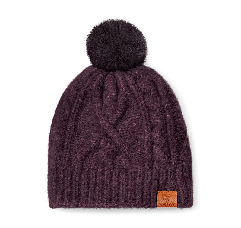 Beanie Ariat Entwine Raisin Heather