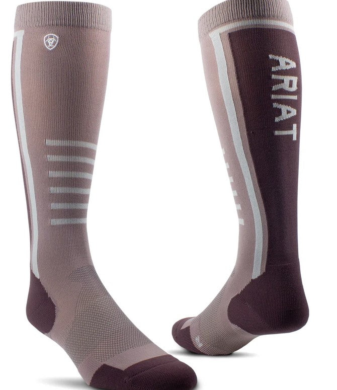 Socks Ariat Ariattek Slimline Performance S23/24 Uni Quail & Huckleberry