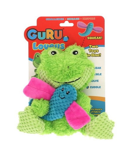 Guru Dog Toy Loveys Frog Medium 9cm X 20cm X 18cm