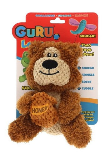 Guru Dog Toy Loveys Bear Medium 11cm X 16cm X 18cm