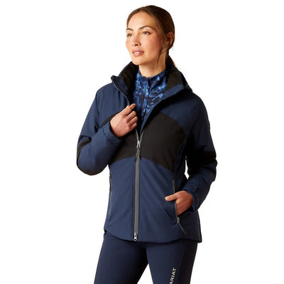 Jacket Ariat Valor H20 W24 Navy Colorblock Ladies [:small]