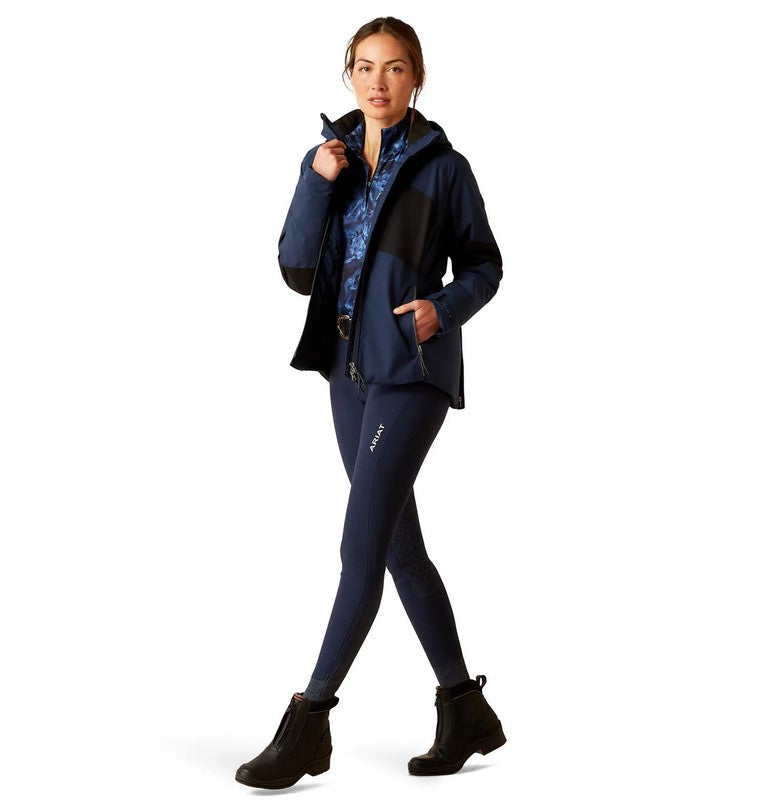 Jacket Ariat Valor H20 W24 Navy Colorblock Ladies [:small]