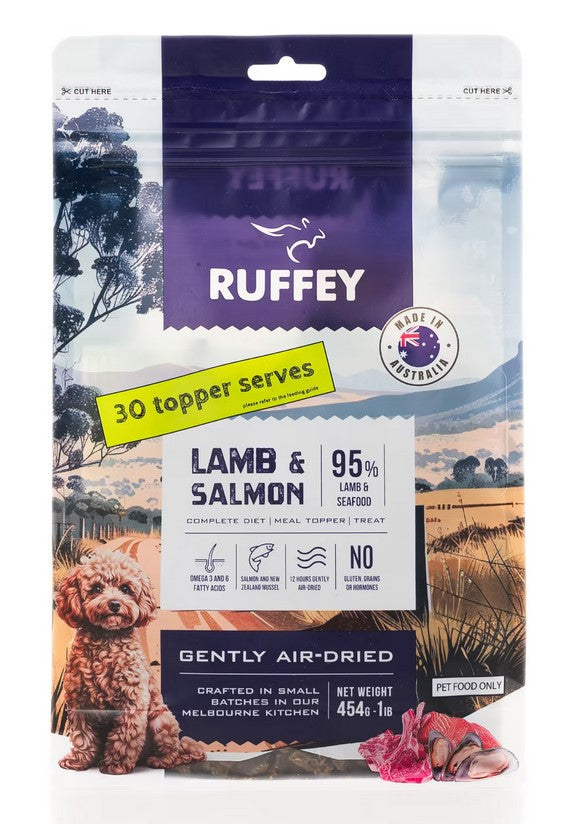 Ruffey Air Dried Lamb & Salmon 454gm