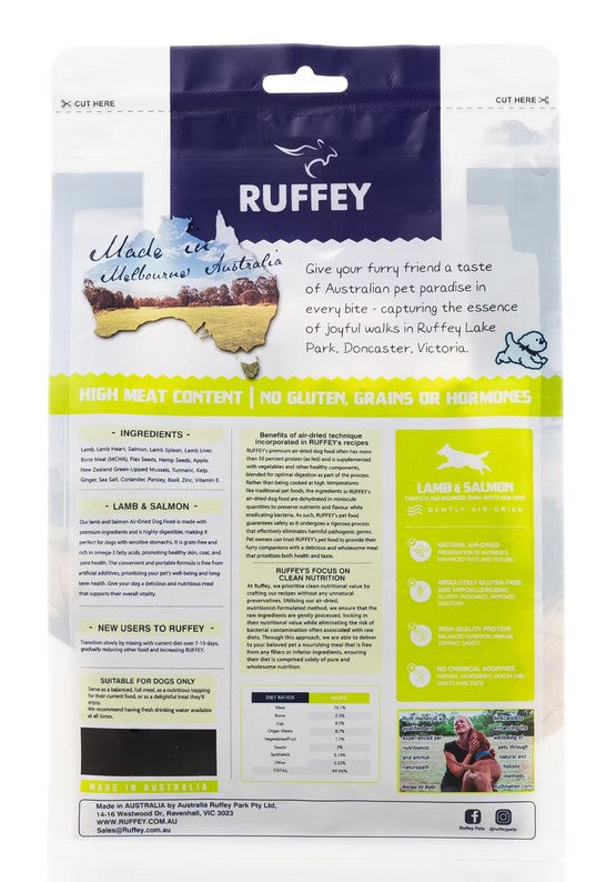 Ruffey Air Dried Lamb & Salmon 454gm