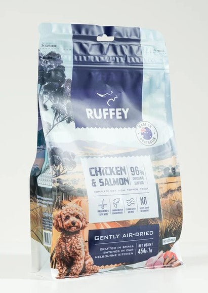 Ruffey Air Dried Chicken & Salmon 454gm