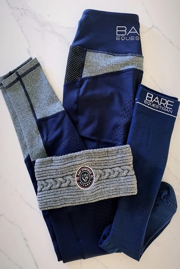 Socks Bare Equestrian Compression Plain Navy