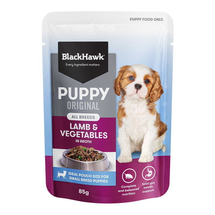 Blackhawk Dog Wet Pouch Puppy Lamb & Vegetables 85gm Box Of 12