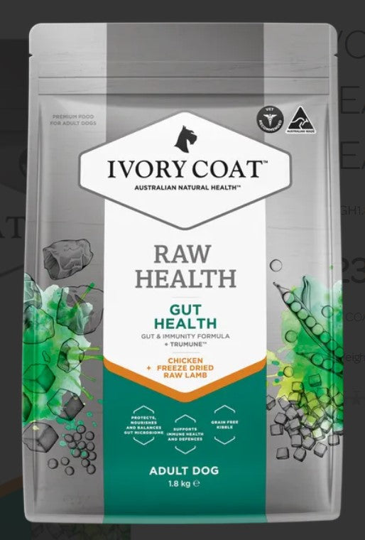 Ivory Coat Raw Health Dog Adult Gut Health 1.8kg