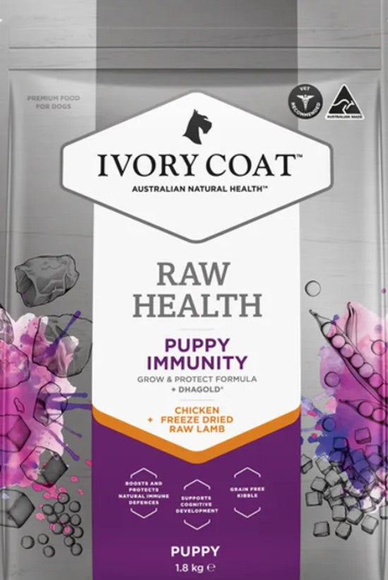 Ivory Coat Raw Health Dog Puppy Immunity 1.8kg