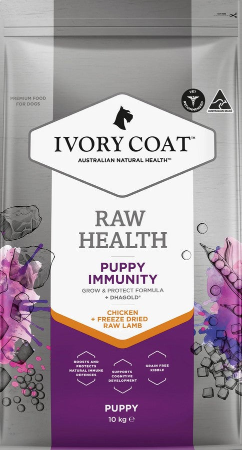 Ivory Coat Raw Health Dog Puppy Immunity 10kg