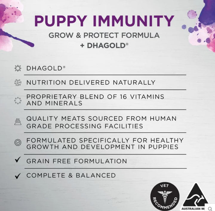 Ivory Coat Raw Inspired Wet Dog Puppy Immunity 100gm Box Of 9