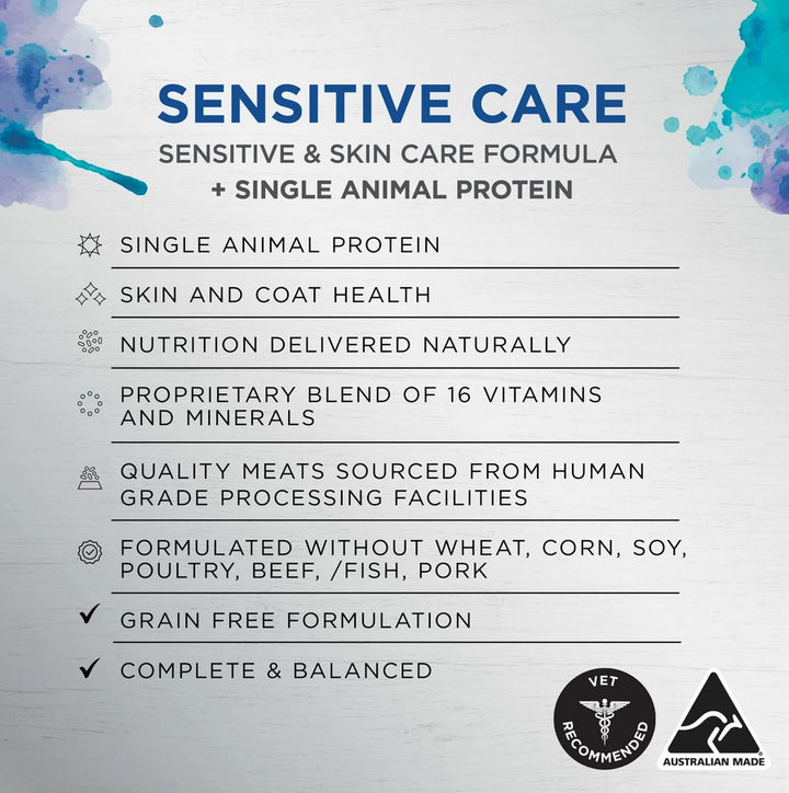 Ivory Coat Raw Inspired Wet Dog Adult Sensitive Care 100gm Box Of 9