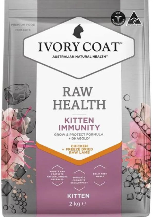 Ivory Coat Raw Health Cat Kitten Immunity 2kg
