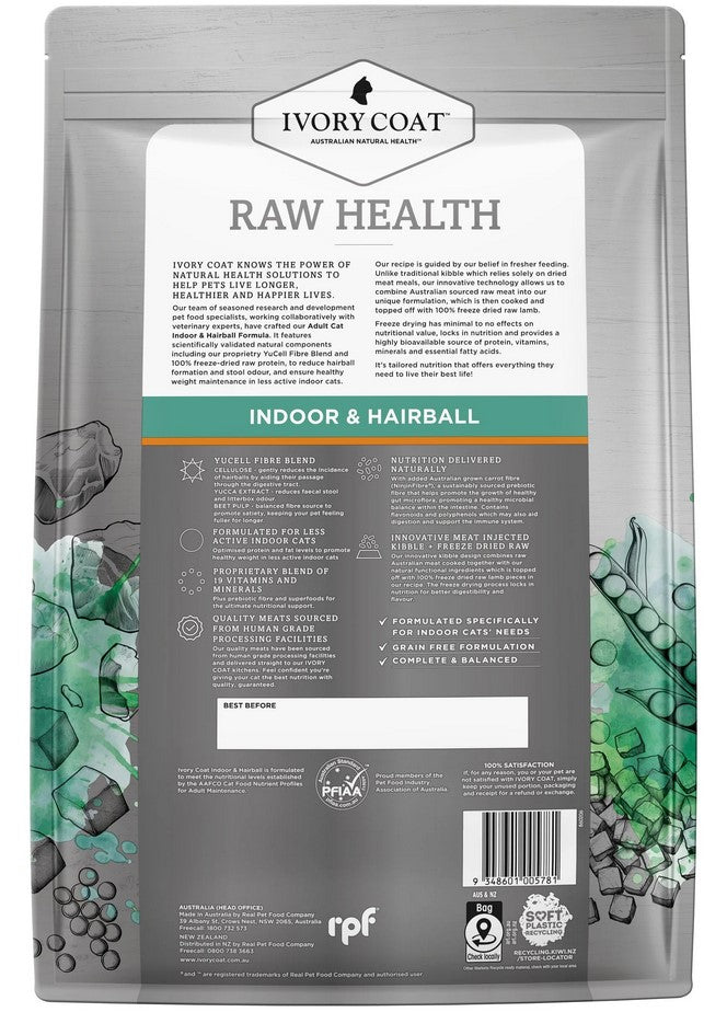 Ivory Coat Raw Health Cat Adult Indoor & Hairball 2kg