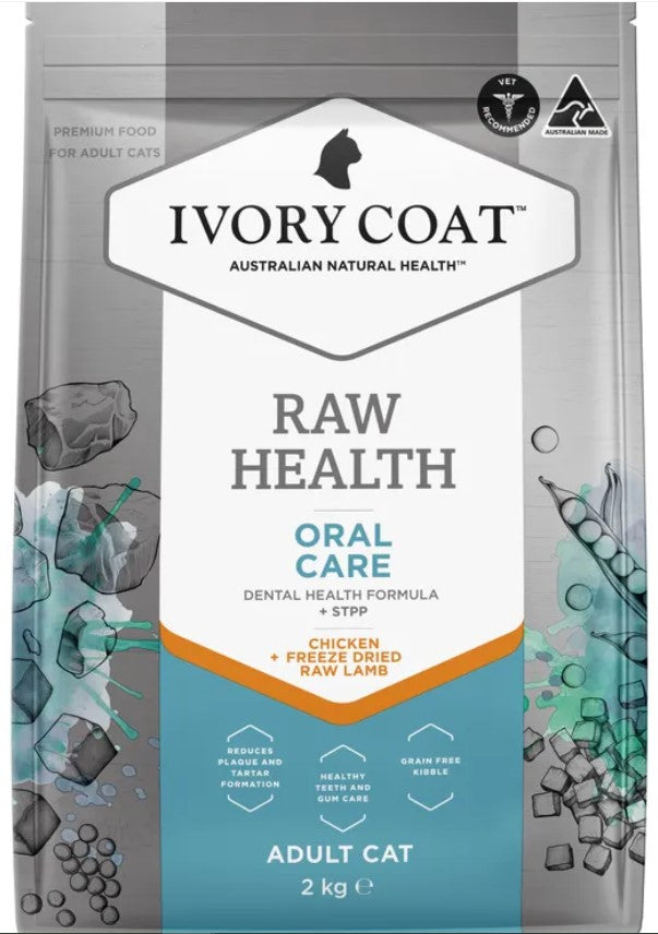 Ivory Coat Raw Health Cat Adult Oral Care 2kg
