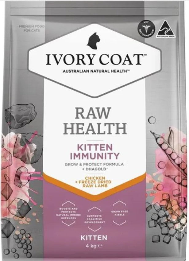 Ivory Coat Raw Health Cat Kitten Immunity 4kg