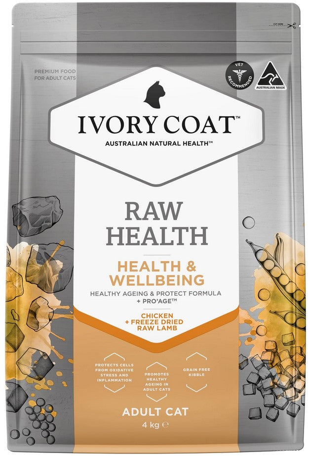 Ivory Coat Raw Health Cat Adult Health & Wellbeing 4kg