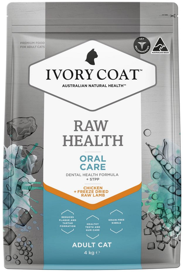 Ivory Coat Raw Health Cat Adult Oral Care 4kg