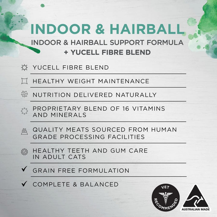 Ivory Coat Raw Inspired Wet Cat Adult Indoor & Hairball 85gm Box Of 12