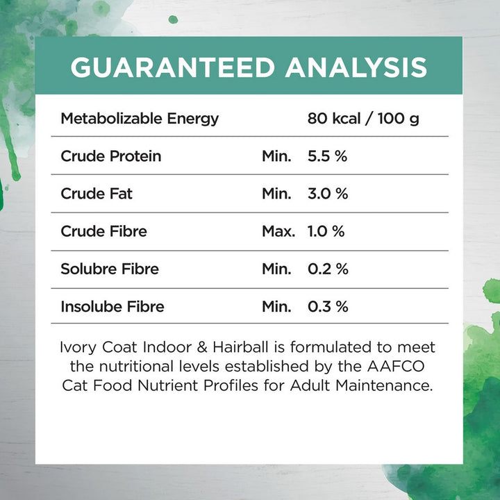 Ivory Coat Raw Inspired Wet Cat Adult Indoor & Hairball 85gm Box Of 12