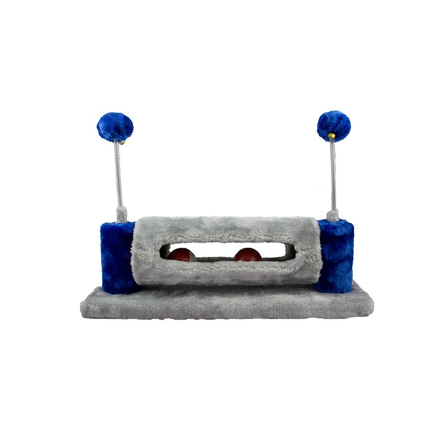 Cat Toy Cattitude Pounce N Play Scratch Barrel Roll Blue