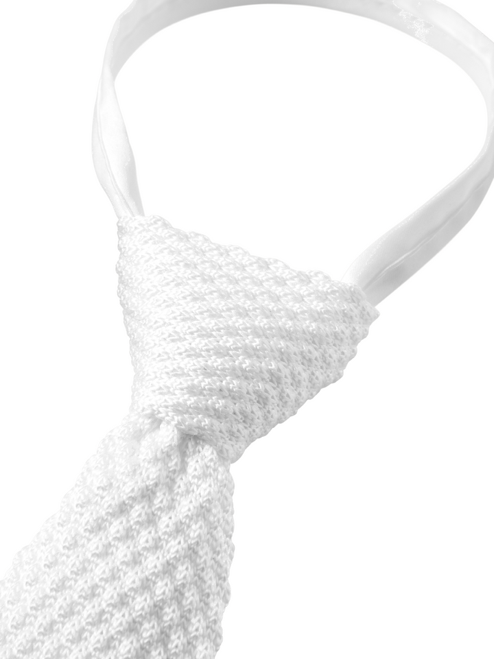 Tie Tommy Hilfiger Adam Knit With Zip Optic White Mens