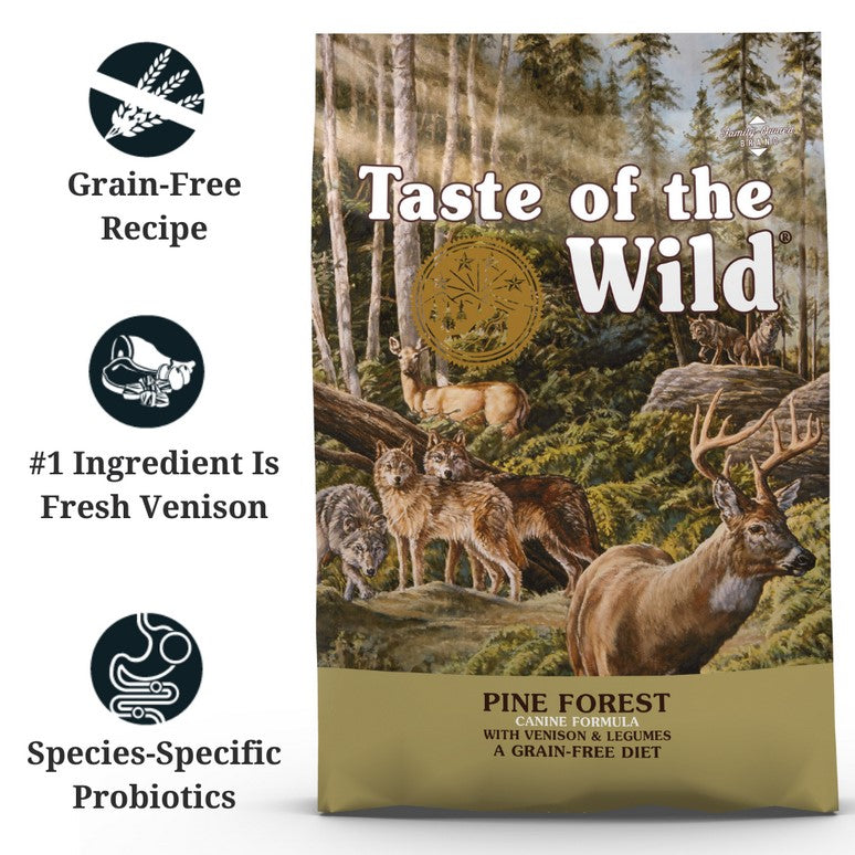 Taste Of The Wild Dog Pine Forest Venison & Legumes 12.2kg