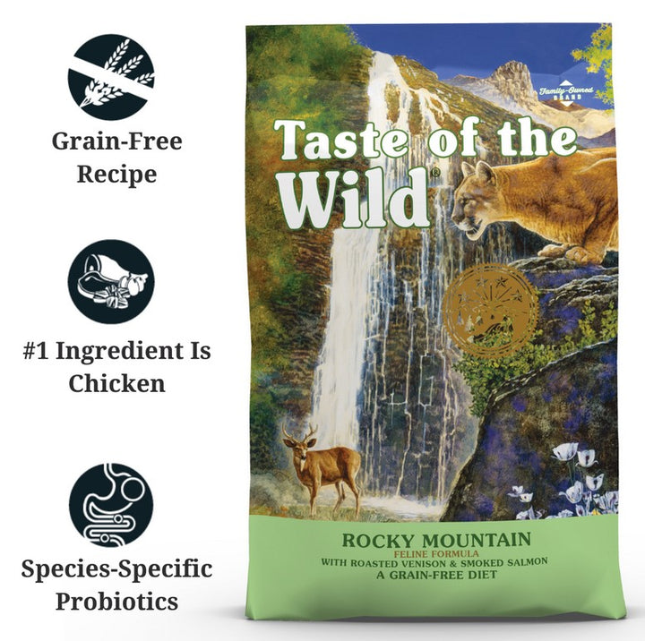 Taste Of The Wild Cat Rocky Mountain Roasted Venison & Smoked Salmon 2kg