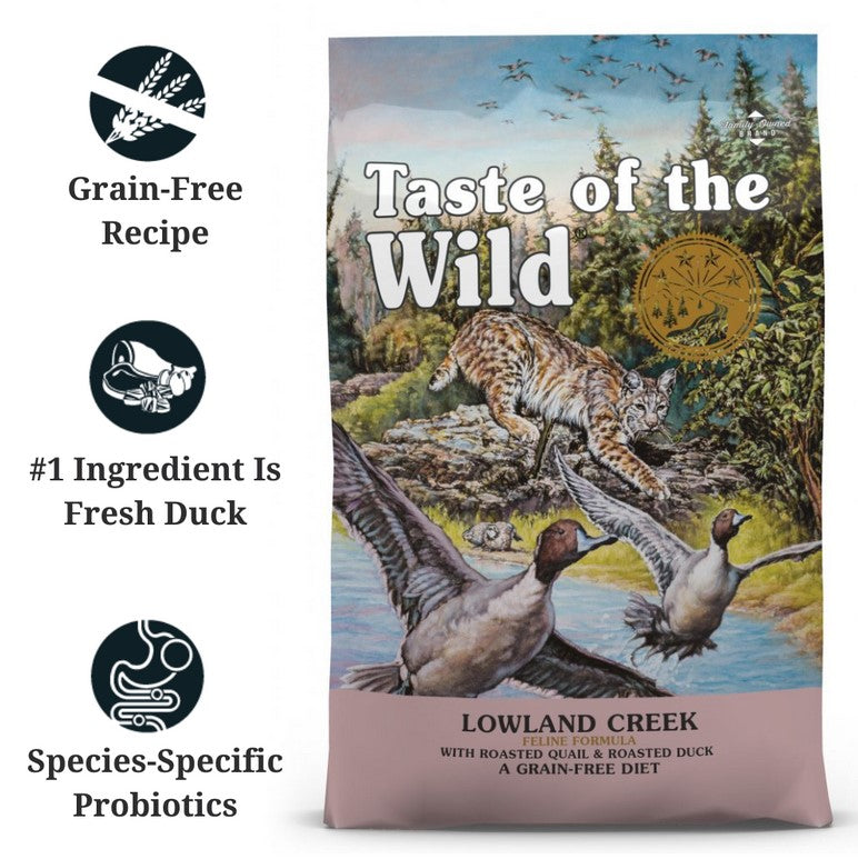 Taste Of The Wild Cat Lowland Creek Roasted Quail & Roasted Duck 2kg