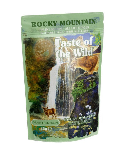 Taste Of The Wild Cat Wet Rocky Mountain Fish & Meat Chunks 85gm