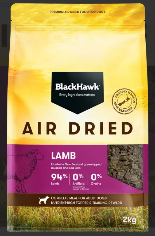 Blackhawk Dog Air Dried Lamb 2kg