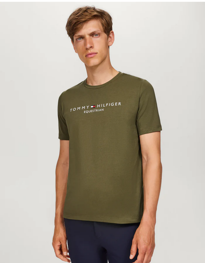 Tee Shirt Tommy Hilfiger Williamsburg Graphic Short Sleeve Utility Olive Mens