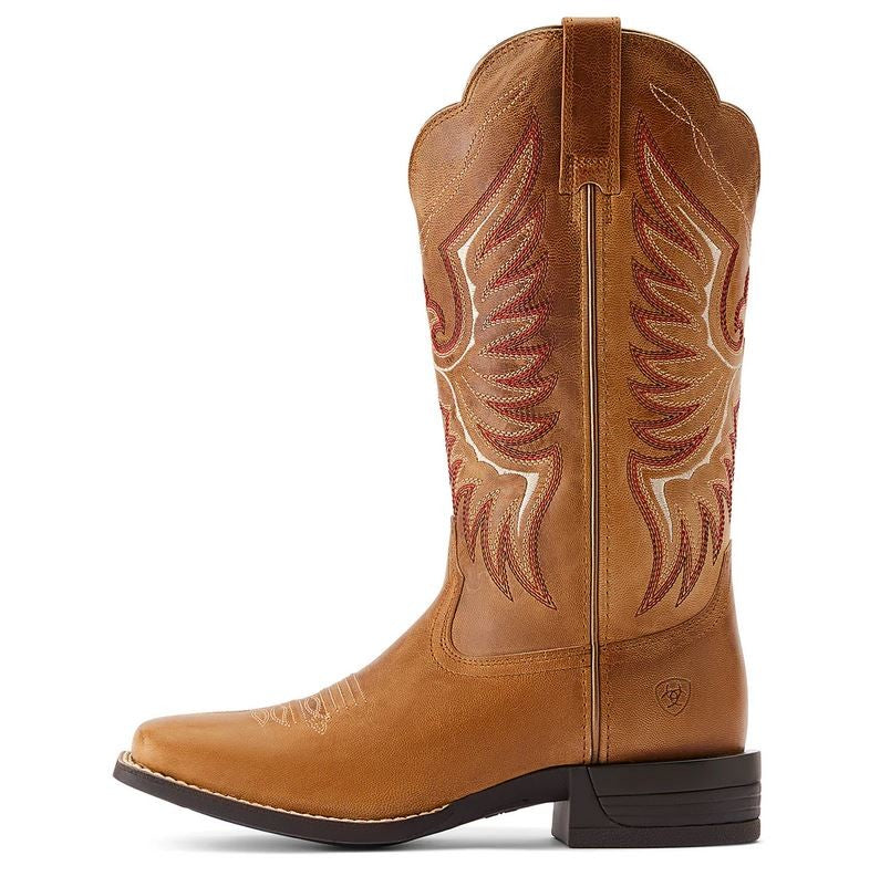 Western Boots Ariat Rockdale Almond Buff Ladies-Ariat-Ascot Saddlery