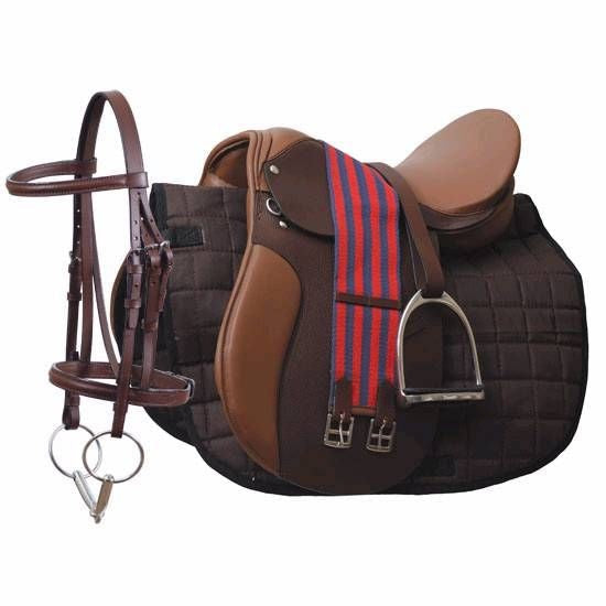 Academy All Purpose Saddle Kit Brown-SADDLES: All Purpose Saddles-Ascot Saddlery